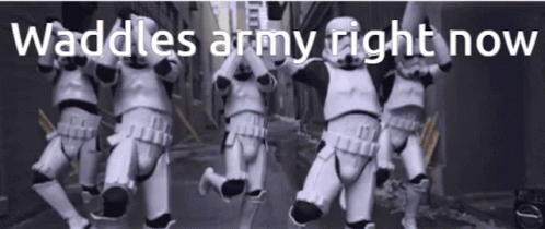 Stormtroopers Dancing Waddles Army Right Now GIF