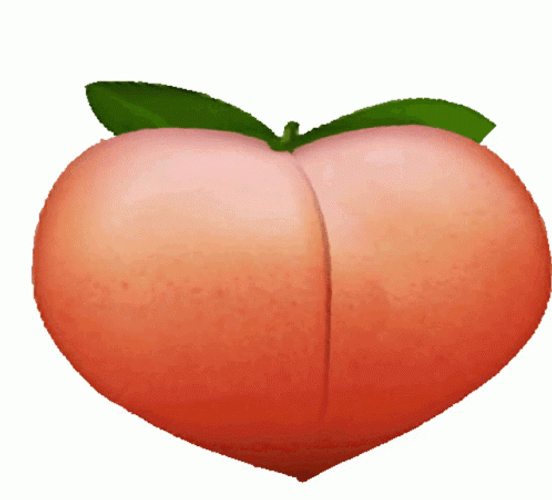 Stout Plump Peach Bouncing GIF