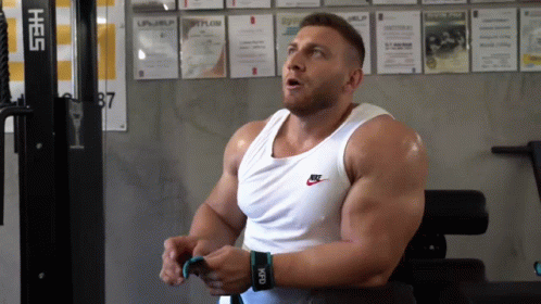 Straight Arm Pulldown Flexing GIF