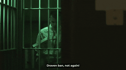 Straight Jacket Banging His Head On The Bars GIF