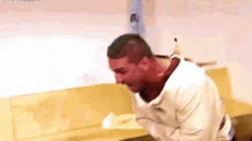 Straight Jacket Man Throwing Tantrums GIF