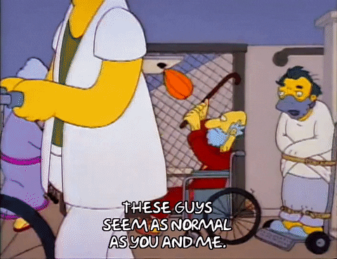 Straight Jacket The Simpsons GIF