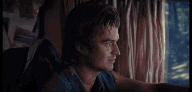 Stranger Things 4 Steve Driving GIF