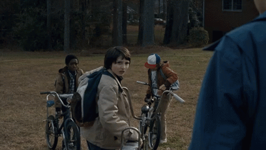 Stranger Things Bike Riding Will Byers GIF