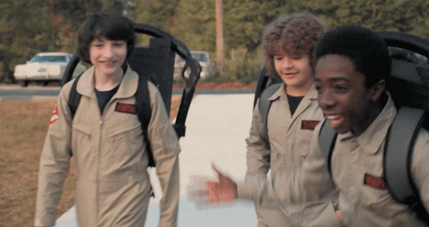 Stranger Things Lucas And Will Hugging GIF