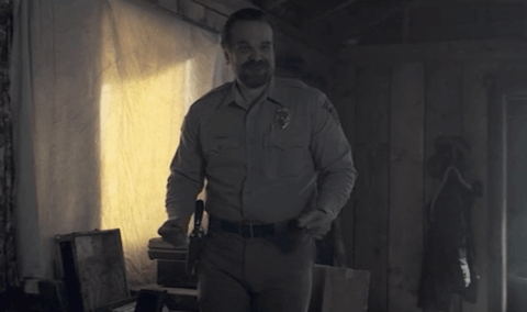Stranger Things Police Jim Hopper GIF
