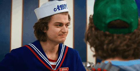 Stranger Things Steve Harrington Wiping Nose GIF
