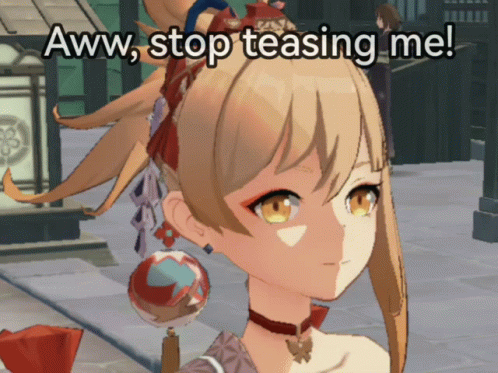 Stratching Head Yoimiya Says Stop The Tease GIF