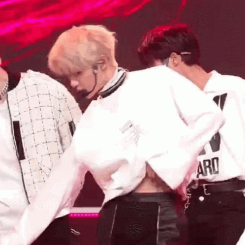 Stray Kids Felix Revealing His Abs Kpop GIF
