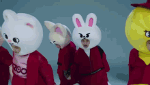 Stray Kids Kpop Group Rabbit Costume GIF