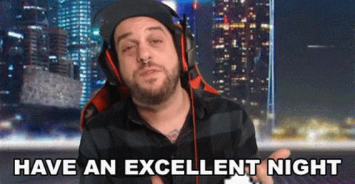 Streamer Doddy Beard Have A Great Night GIF