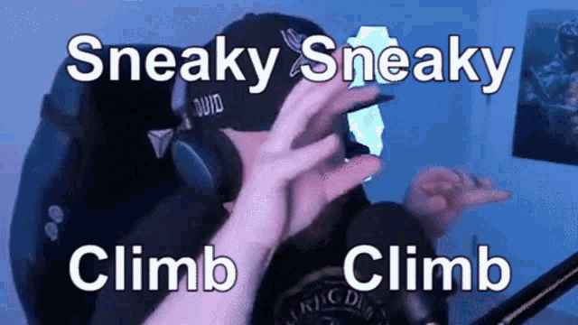 Streamer Guy Sneaky Climb GIF