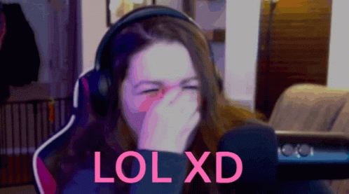 Streamer Heathens Lmao Cover Her Face GIF