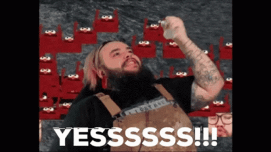 Streamer Screaming Yess GIF