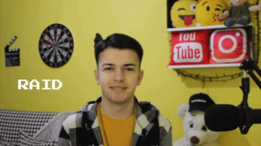 Streamer Smiling Raid GIF