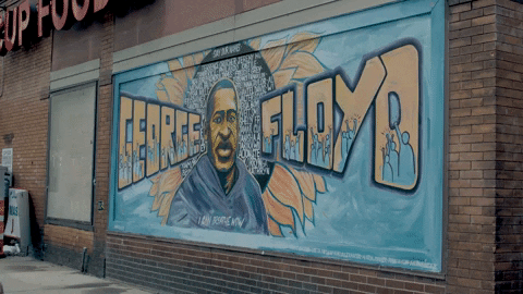 Street Art Of George Floyd GIF