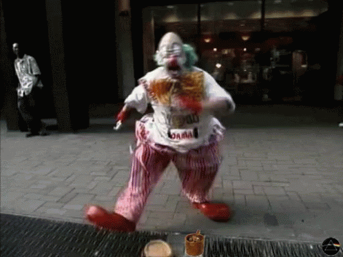 Street Clown Show Feet Dancing GIF