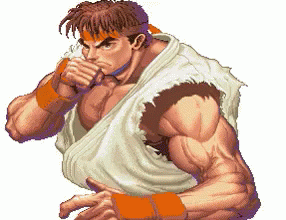 Street Fighter Ryu Battle Ready GIF