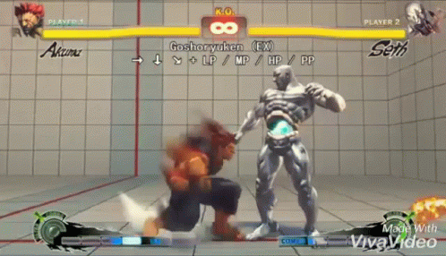 Street Fighter Akuma Battle Field GIF