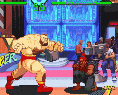 Street Fighter Wrestler Zangief GIF