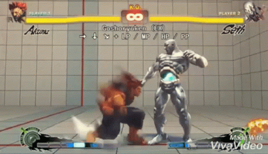 Street Fighter Akuma Battle Field GIF