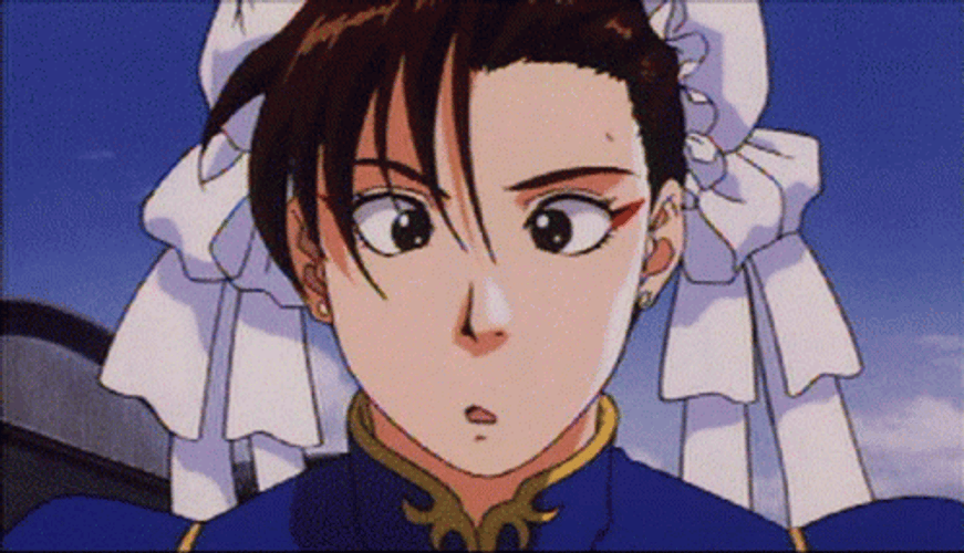 Street Fighter Chun-Li Funny Reaction GIF