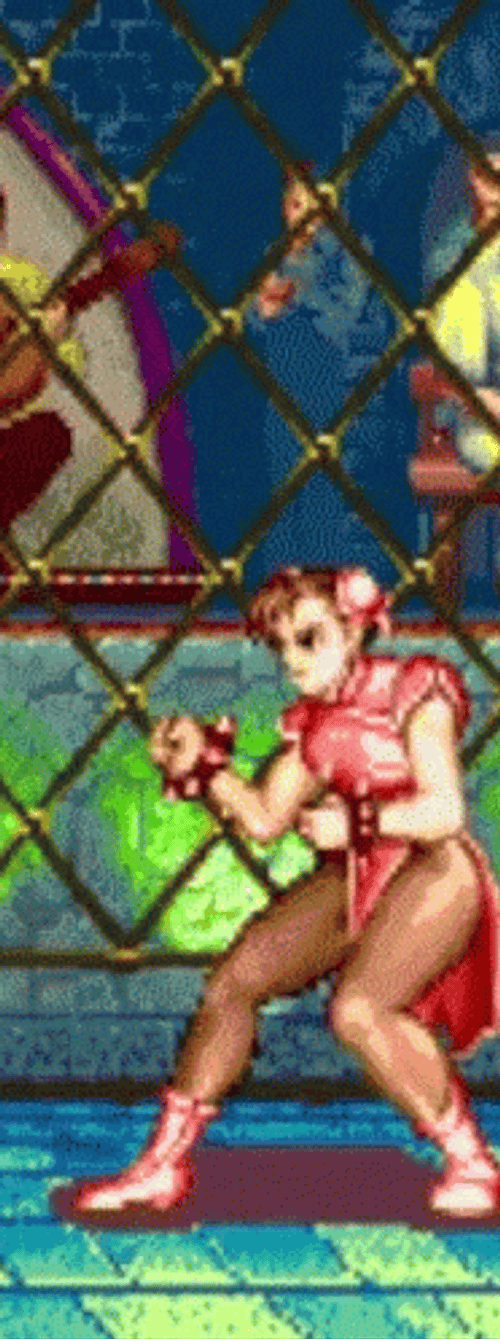 Street Fighter Chun-Li Jumping GIF