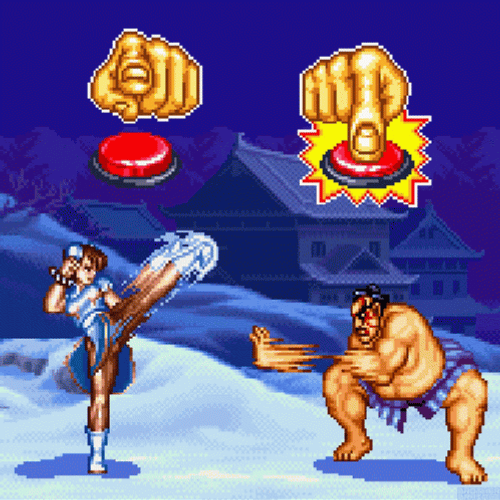 Street Fighter Chun-Li Vs E Honda GIF