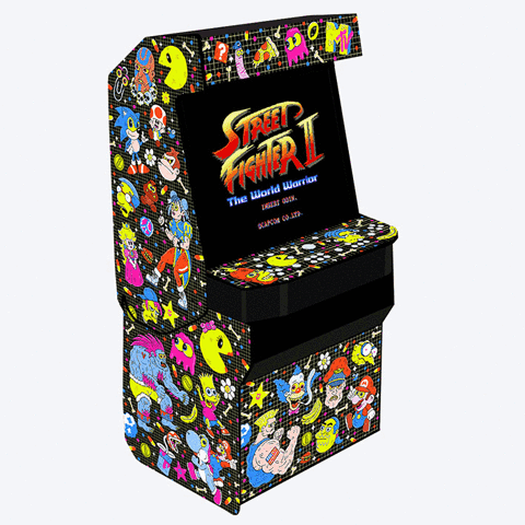Street Fighter II Colorful Design GIF