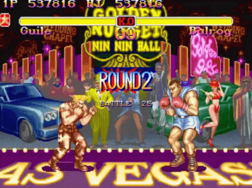Street Fighter Round 2 Video Game GIF