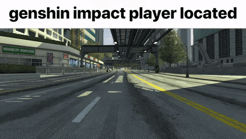 Street Saying Genshin Impact Player