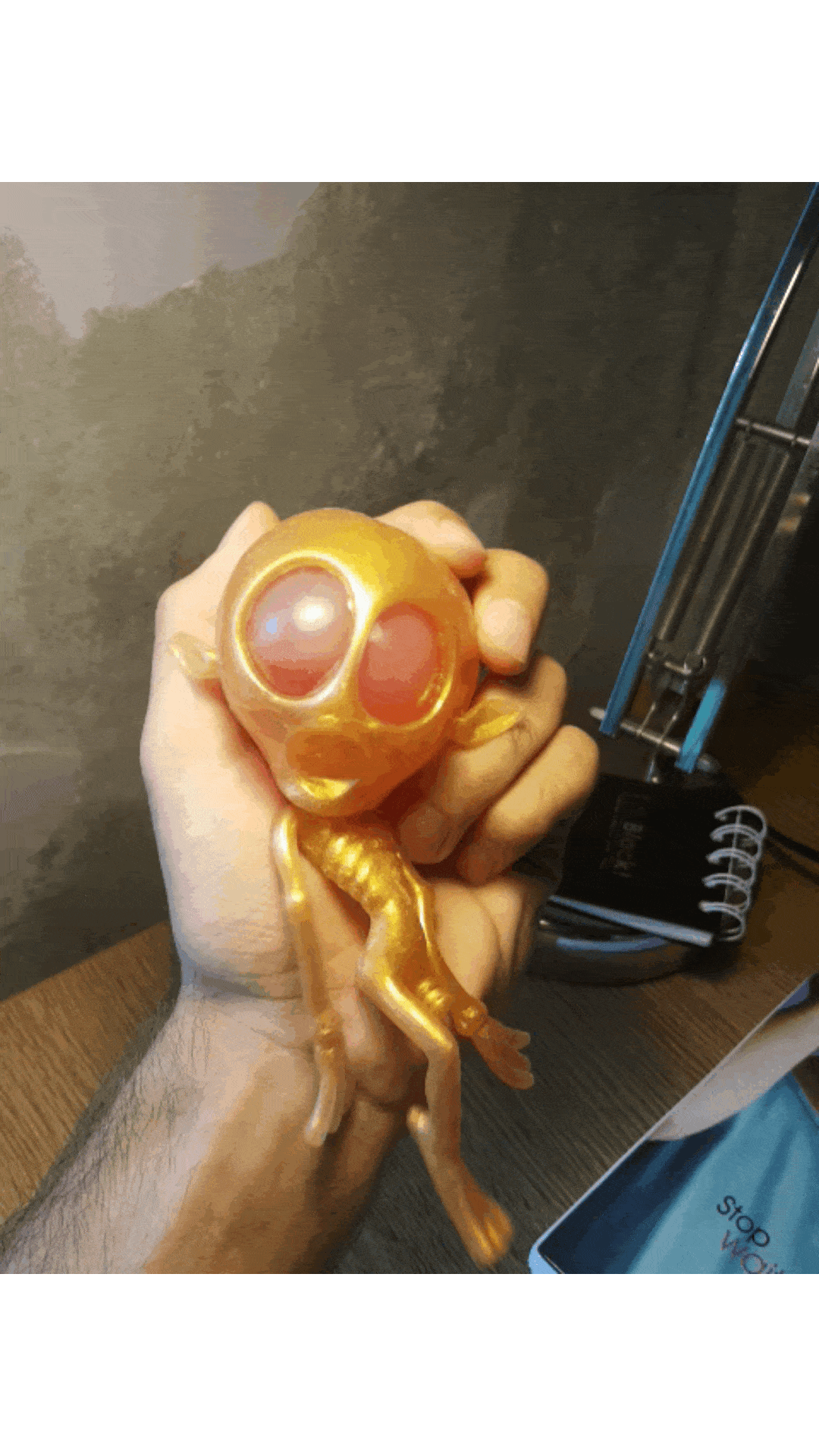 Stress Ball Alien Toy GIF
