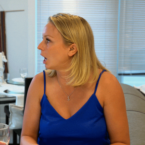 Stressed Lindsey Face Pulls GIF