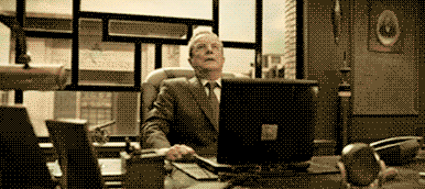 Stressed Office Guy Throwing Away A Computer GIF