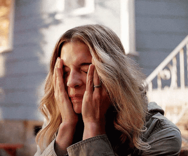 Stressed Woman Head Ache GIF