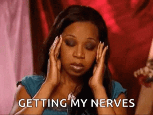 Stressed Woman Holding Head