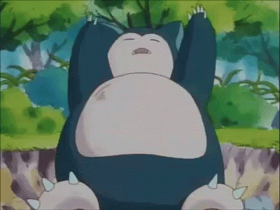 Snorlax Trying To Stretch Cartoon GIF