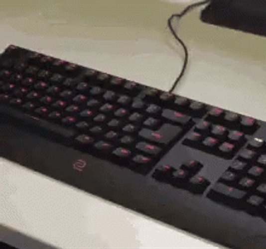 Stretching And Doing Fast Typing GIF