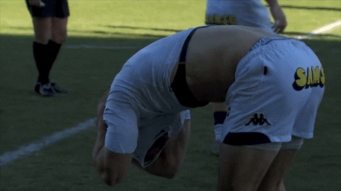 Strip Tease In Rugby Game GIF
