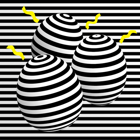 Stripe Egg Laying King Fractal GIF