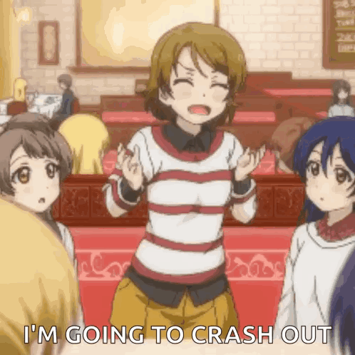 Striped Shirt Girl Says I'm Going Crash Out GIF