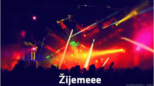 Strobe Light Colorful Concert Background GIF