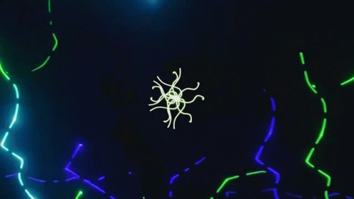 Strobe Light Neon Streaks GIF