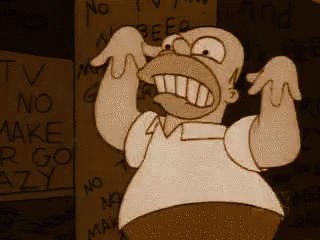 Strobe Light Wacky Homer Simpson GIF