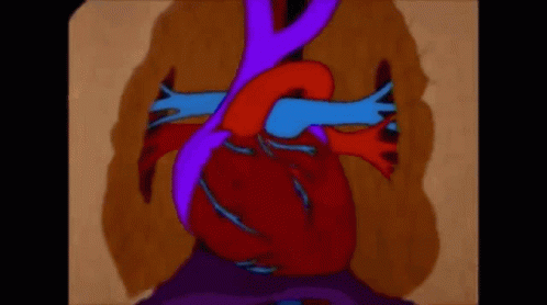 Stroke Heart Pump Clog Cartoon GIF