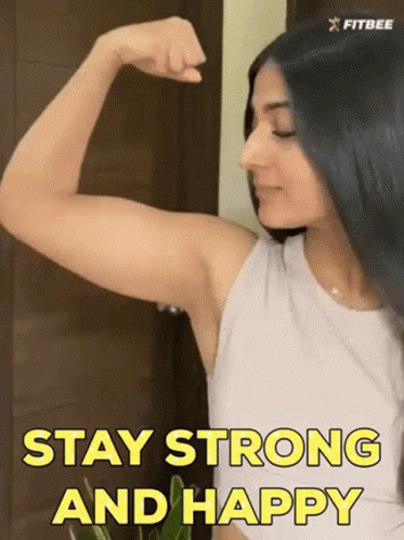 Girl Stay Strong And Happy GIF