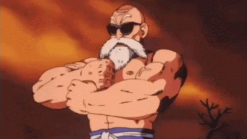 Strong Master Roshi GIF