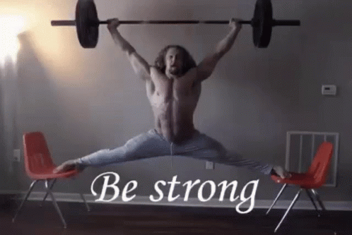 Guy Doing Intense Workout Be Strong GIF