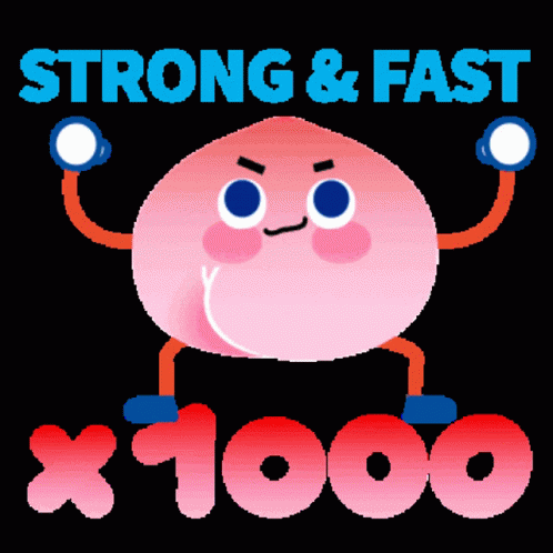 Strong And Fast Emoji GIF