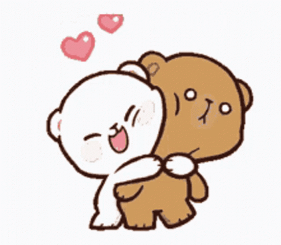 Strong Cute Love Hug GIF